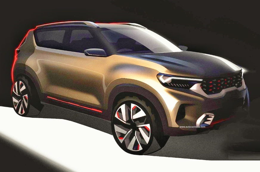 Kia compact SUV teased ahead of Auto Expo 2020